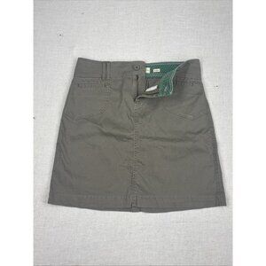 Old Navy Gray Khaki Skirt Size 8 Flat Front Dark‎ Wash Casual Workwear Modest